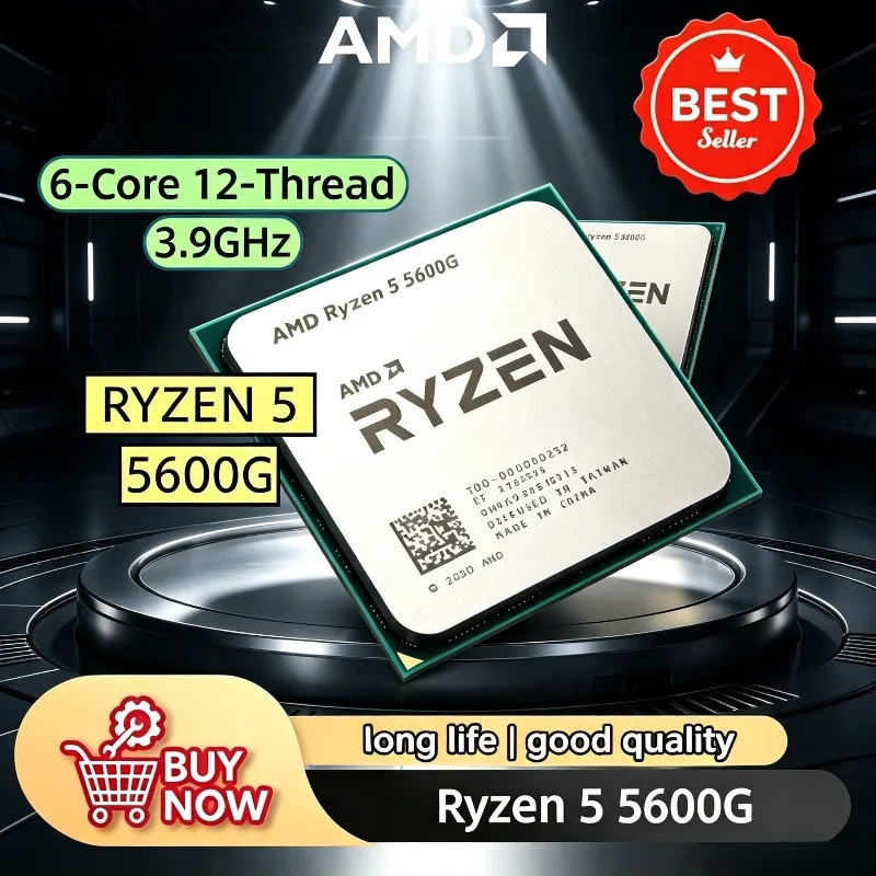 AMD 100% Brand New Ryzen 5 5600G R5 5600G 3.9GHz 6-Core 12-Thread 65W CPU LGA AM4 High quality
AMD 100% Brand New Ryzen 5 5600G R5 5600G 3.9GHz 6-Core 12-Thread 65W CPU LGA AM4 High quality