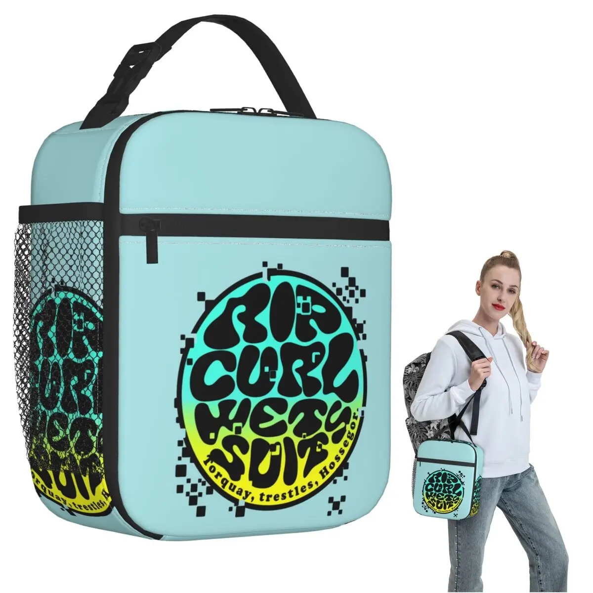Surfing Rip Curl Insulated Lunch Bag for Women Children Portable Food Boxes Thermal Lunch Box Tote
Surfing Rip Curl Insulated Lunch Bag for Women Children Portable Food Boxes Thermal Lunch Box Tote
