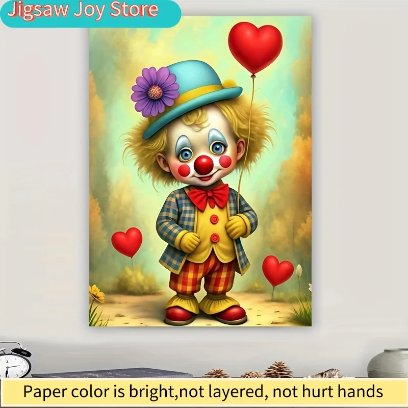 Пазл из 1000 деталей: Клоун с воздушными шарами в форме сердца и цветами, яркие цвета, портативный прямоугольный декор, DIY-набор для творчества
Пазл из 1000 деталей: Клоун с воздушными шарами в форме сердца и цветами, яркие цвета, портативный прямоугольный декор, DIY-набор для творчества