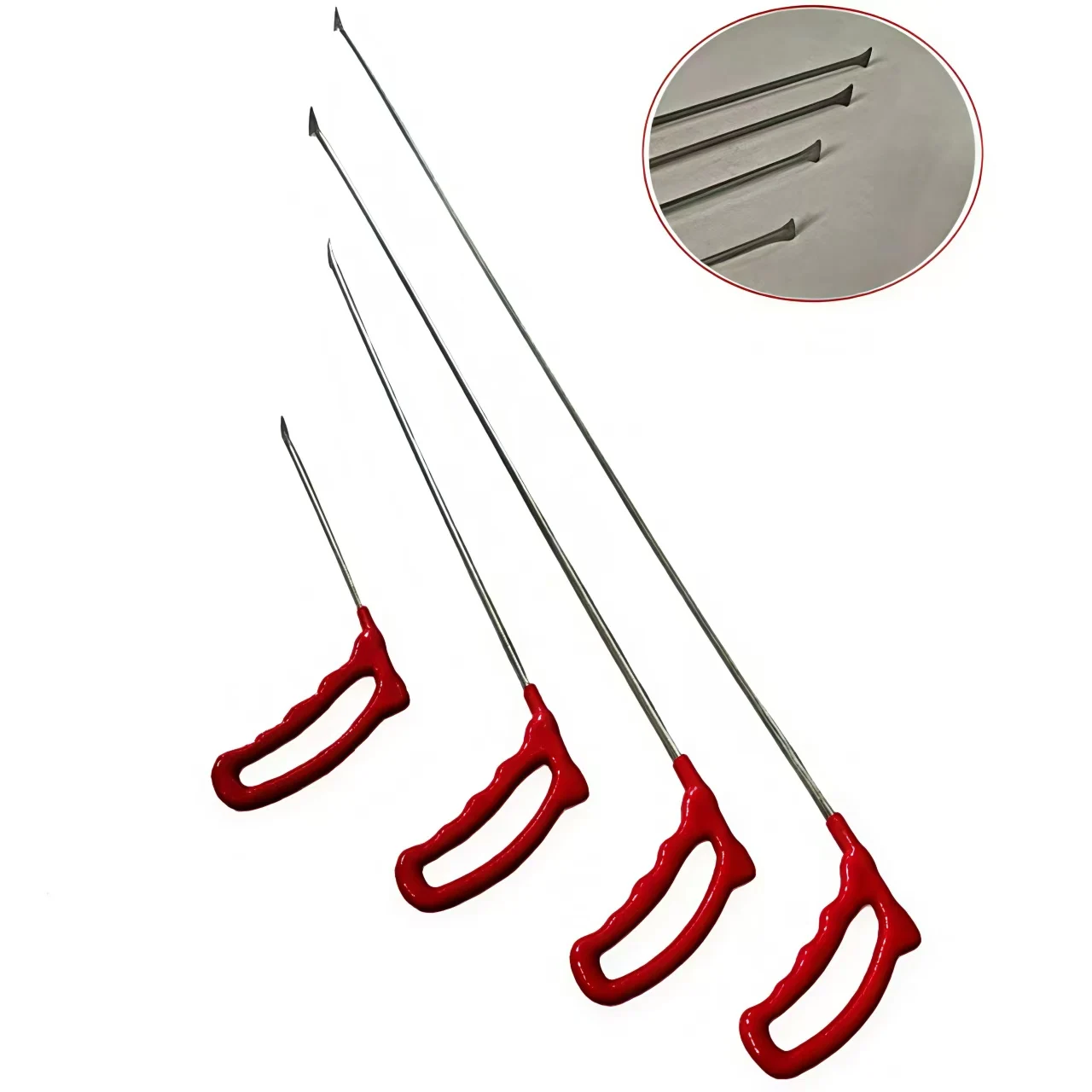 4 Pcs Car Dent Removal Repair Kit Whale Tail Design Rotating Handle Hook Efficient Paintless Dent Repair Tool
4 Pcs Car Dent Removal Repair Kit Whale Tail Design Rotating Handle Hook Efficient Paintless Dent Repair Tool