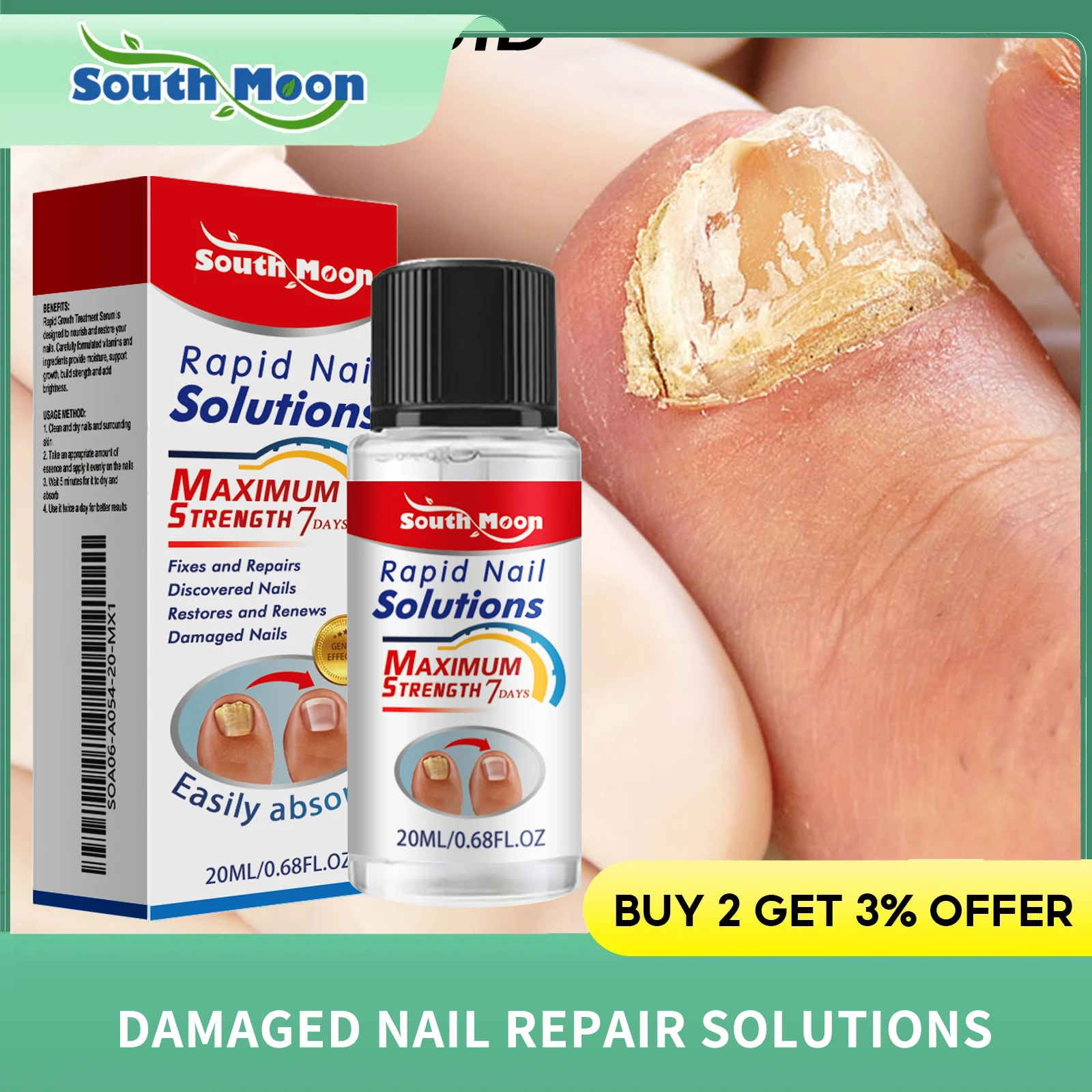 Nail Growth Serum Cracked Damaged Discolored Nails Repair Fungal Infections Treatment Toenail Renewal Nail Strengthener Essence
Nail Growth Serum Cracked Damaged Discolored Nails Repair Fungal Infections Treatment Toenail Renewal Nail Strengthener Essence