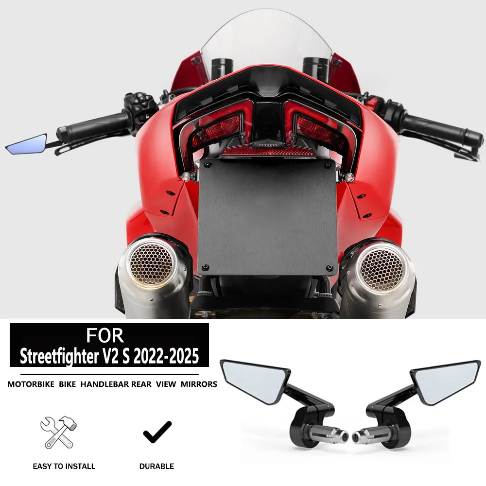 New Motorcycle Handle CNC Handlebar Mirror Rod End Mirror For Ducati STREETFIGHTER V2 2022 Streetfighter V2 V2 S 2022-2025
New Motorcycle Handle CNC Handlebar Mirror Rod End Mirror For Ducati STREETFIGHTER V2 2022 Streetfighter V2 V2 S 2022-2025