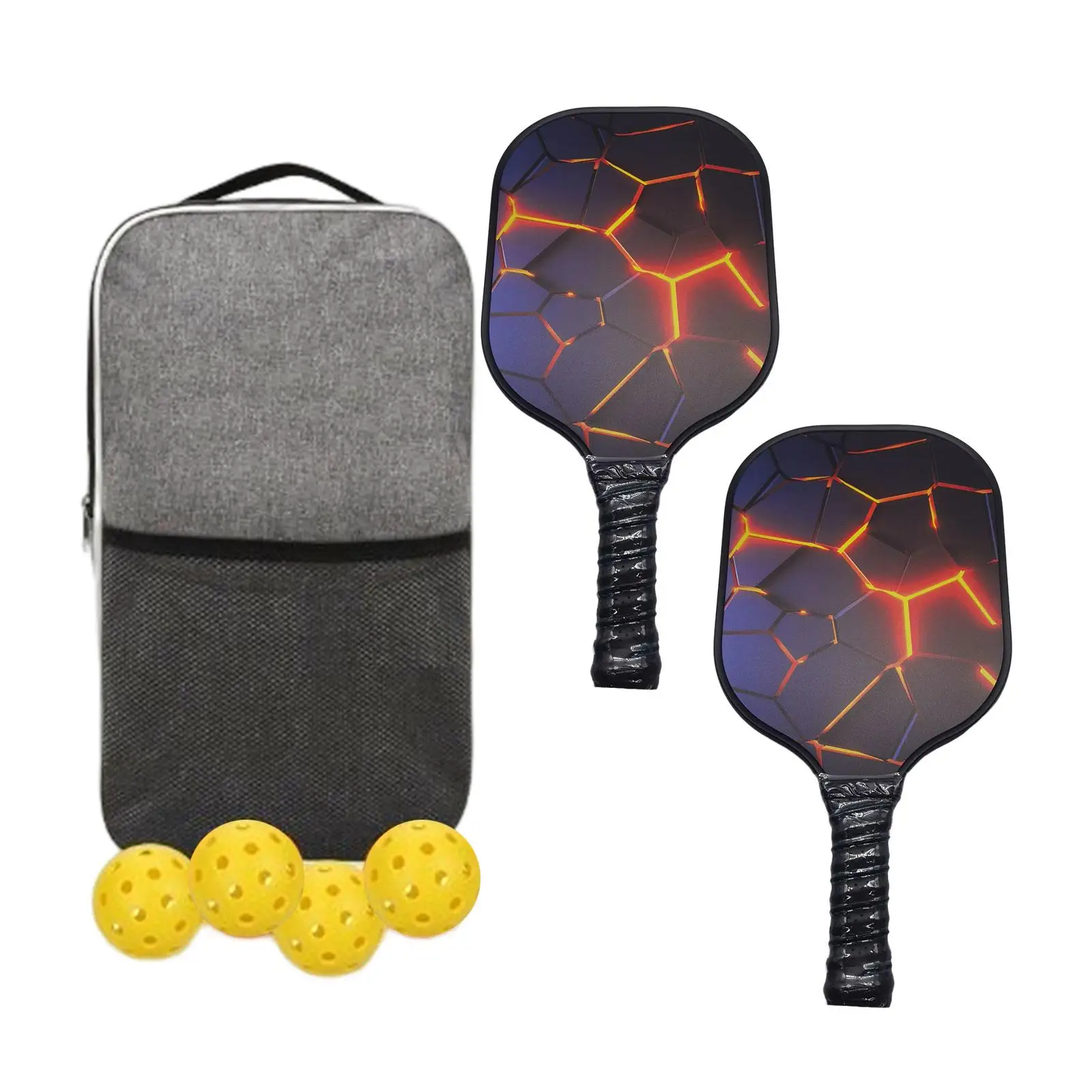 Набор весла Pickleball, 4 мяча и легкая сумка для хранения, портативная защита кромок
Набор весла Pickleball, 4 мяча и легкая сумка для хранения, портативная защита кромок