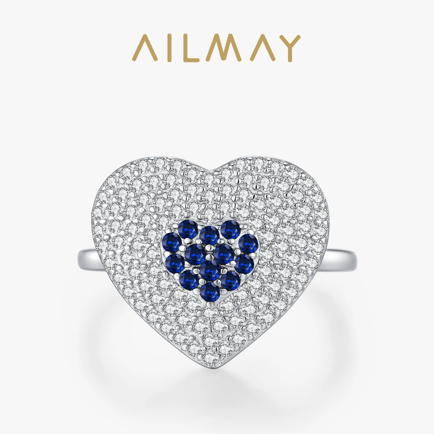 Ailmay Luxury 925 Sterling Silver Heart Ring For Women Sparkling Zirconia Charm Cocktail Party Wedding Jewelry Gifts
Ailmay Luxury 925 Sterling Silver Heart Ring For Women Sparkling Zirconia Charm Cocktail Party Wedding Jewelry Gifts