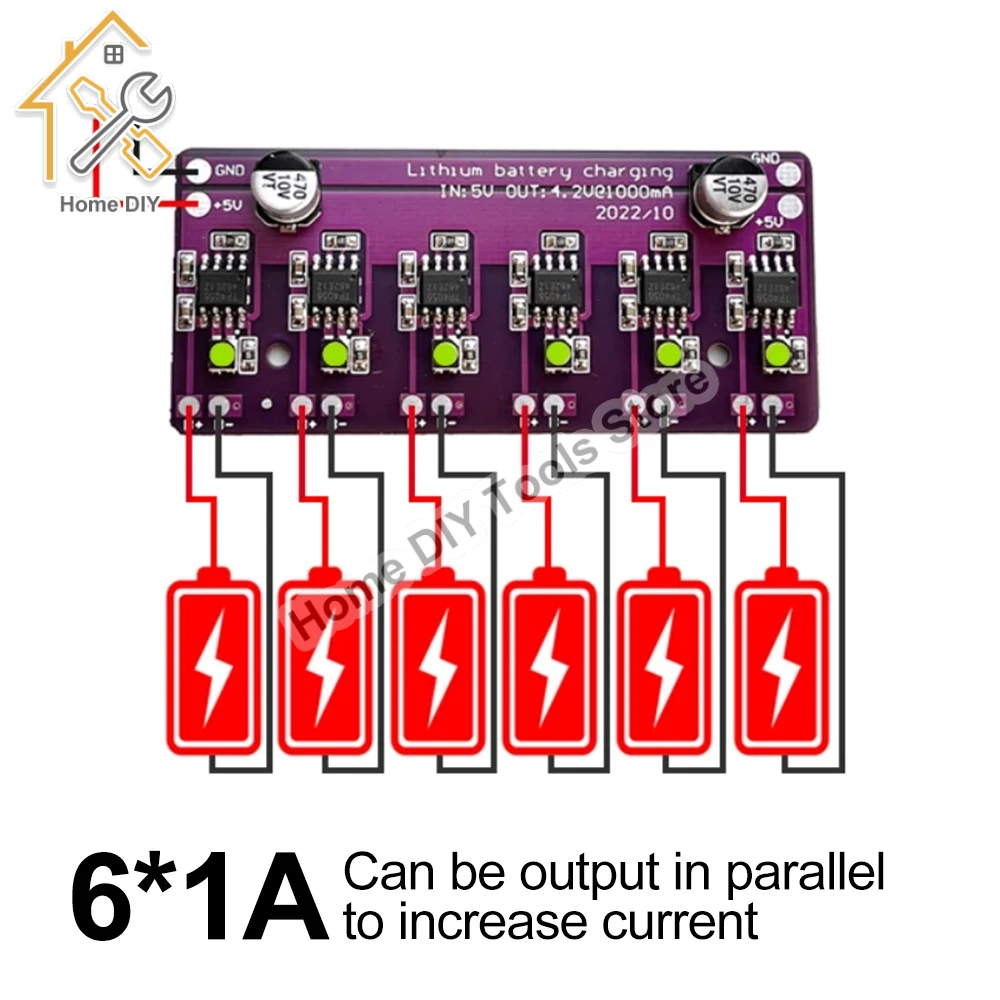 Charging Module PCB Circuit Board Charger Array 5V Input for 18650 4.2V Lithium Battery Electric Scooter Accessories
Charging Module PCB Circuit Board Charger Array 5V Input for 18650 4.2V Lithium Battery Electric Scooter Accessories