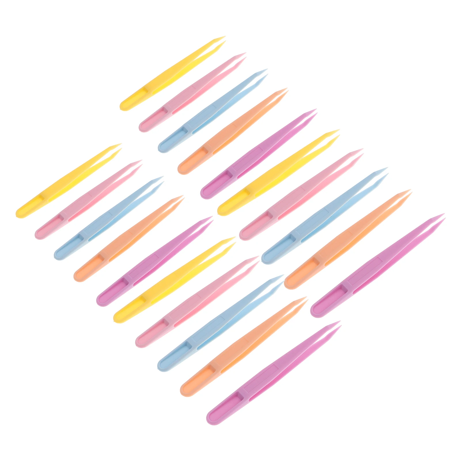 100pcs Multifunctional Tweezers Plastic Craft Precision Slanted Tip Lightweight Portable Eyelash Makeup Travel Use
100pcs Multifunctional Tweezers Plastic Craft Precision Slanted Tip Lightweight Portable Eyelash Makeup Travel Use
