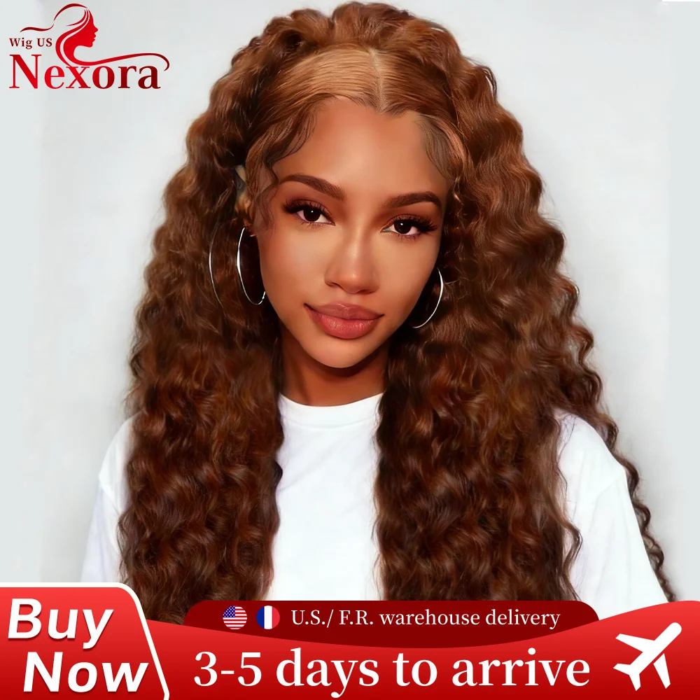 220% Density Chocolate Brown Deep Wave Wigs Human Hair 13x4 13x6 HD Lace Front Human Hair Wig 30 32 Inch Lace Frontal Curly Wig
220% Density Chocolate Brown Deep Wave Wigs Human Hair 13x4 13x6 HD Lace Front Human Hair Wig 30 32 Inch Lace Frontal Curly Wig