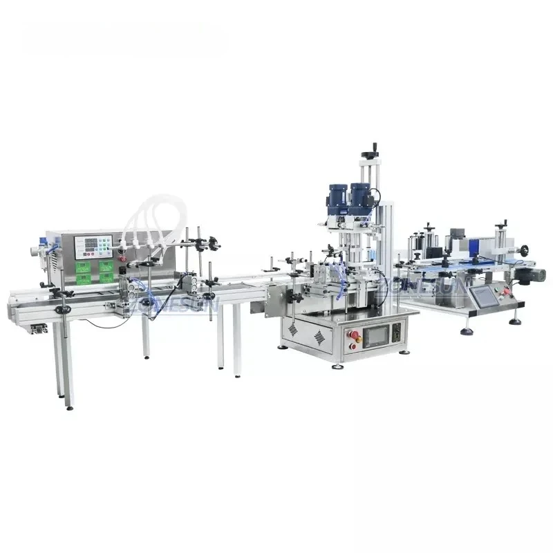 Automatic Liquid Filling Capping Labeling Machine Production Line Liquid Soap Oil Beverage Bottle Water Juice Wine Drink
Automatic Liquid Filling Capping Labeling Machine Production Line Liquid Soap Oil Beverage Bottle Water Juice Wine Drink