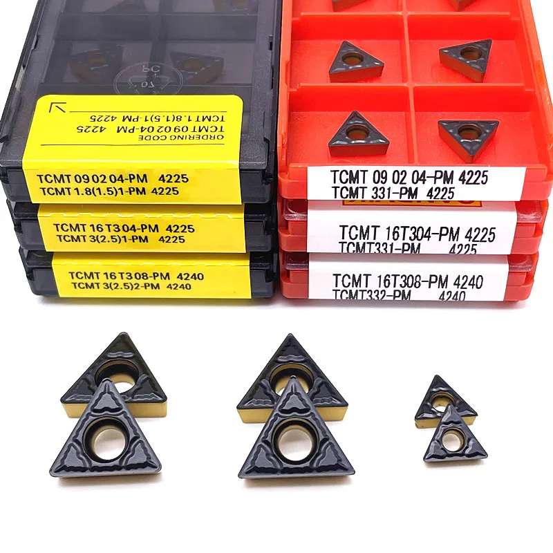 TCMTT090204 PM 4225 TCMT16T304 PM4225 TCMT16T308 PM4240 External Turning Carbide insert High quality Lathe cutter Tool insert
TCMTT090204 PM 4225 TCMT16T304 PM4225 TCMT16T308 PM4240 External Turning Carbide insert High quality Lathe cutter Tool insert