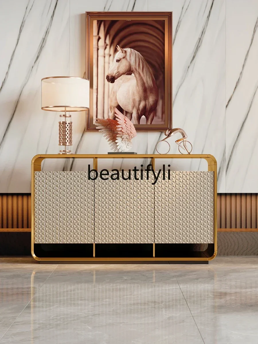 Light luxury entrance dining side cabinet Minimalist partition cabinet Solid wood
Light luxury entrance dining side cabinet Minimalist partition cabinet Solid wood