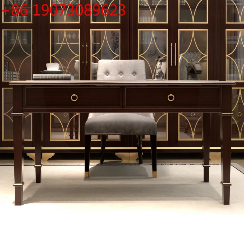 Американский светлый роскошный стол из цельного дерева, простой современный домашний компьютерный письменный стол и комбинация стульев
Американский светлый роскошный стол из цельного дерева, простой современный домашний компьютерный письменный стол и комбинация стульев