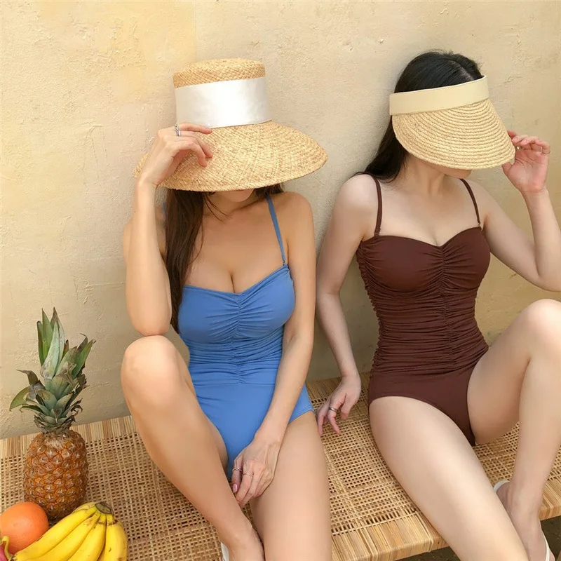 Solid Color Soft Draw String One-piece Bikini Woman Cover Belly High Elasticity Swimsuit Fashion New Summer Hot Spring Swimwear
Solid Color Soft Draw String One-piece Bikini Woman Cover Belly High Elasticity Swimsuit Fashion New Summer Hot Spring Swimwear