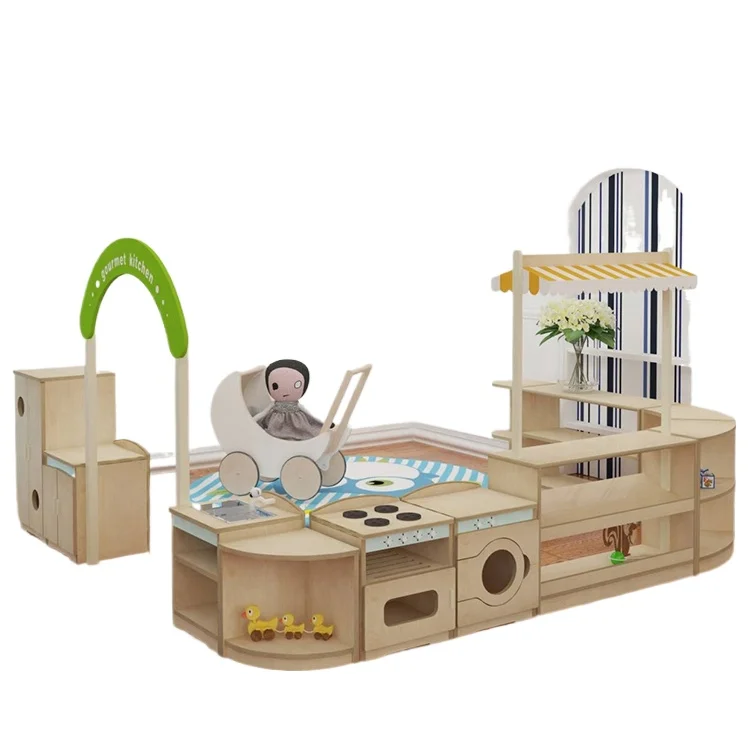 Kindergarten modern kids bedroom doll house table and chair wood children furniture set
Kindergarten modern kids bedroom doll house table and chair wood children furniture set