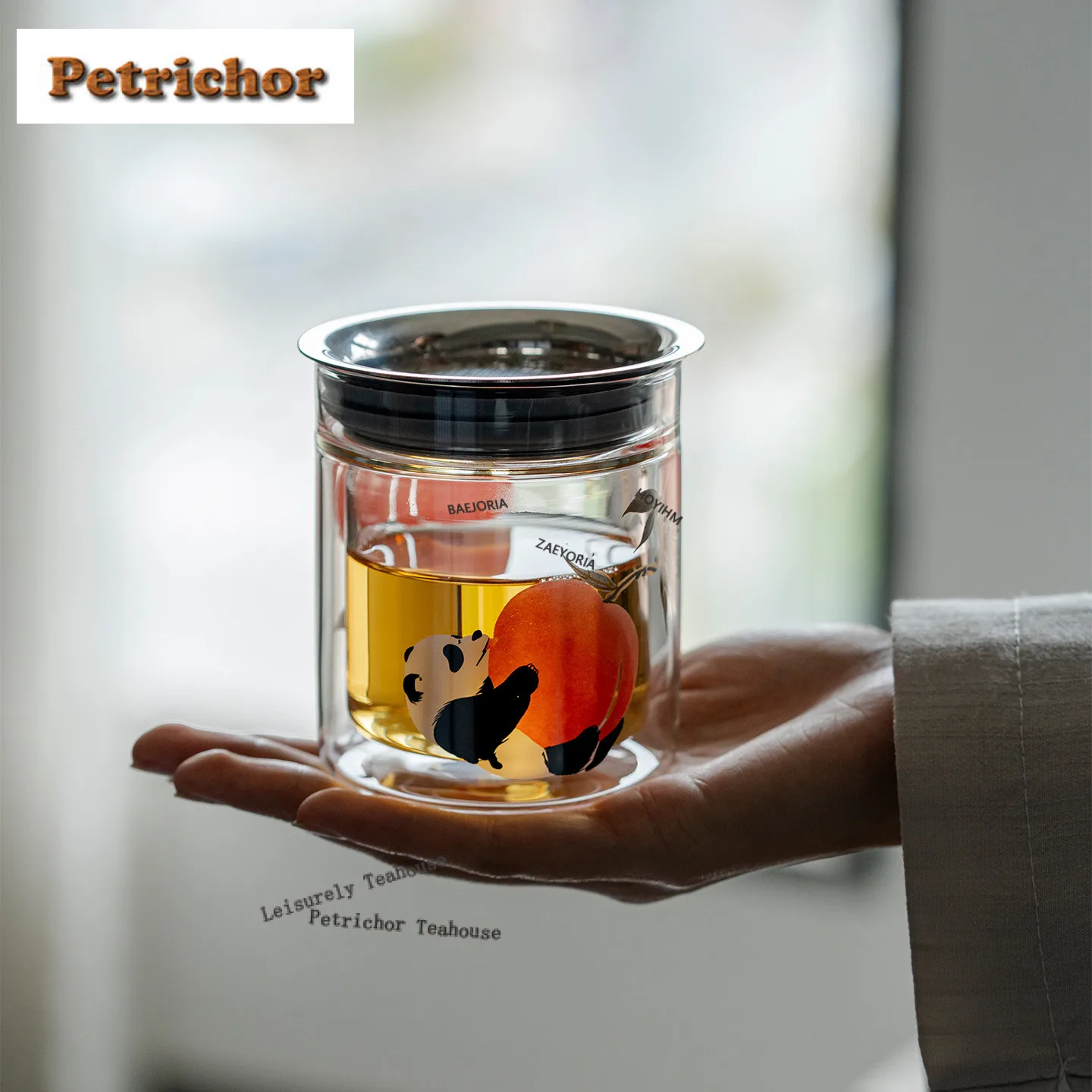 180ml Double-layer Insulated Glass Panda Peach Teapot Boutique Tea Infuser Pot Tea Brewing Kettle With Strainer Teaset Craft
180ml Double-layer Insulated Glass Panda Peach Teapot Boutique Tea Infuser Pot Tea Brewing Kettle With Strainer Teaset Craft