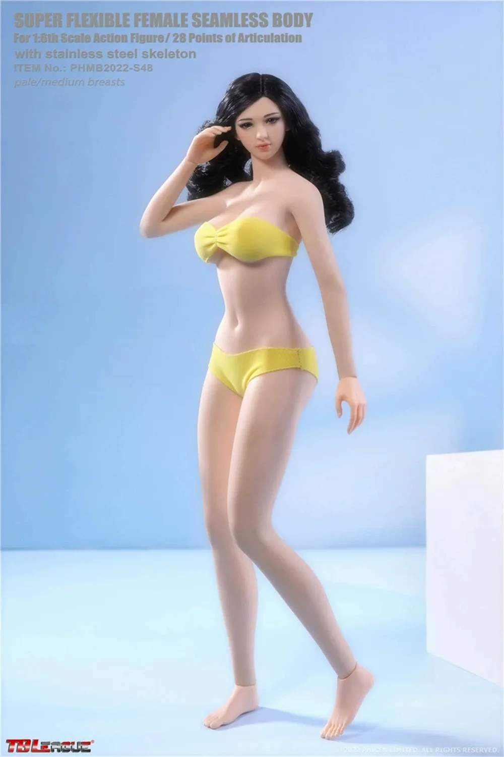 Игрушки для кукол TBleague PHMB2022-S48/PHMB2022-S49 Масштаб 1/6, бесшовное женское тело, съемные ноги, мидиевая грудь, бледно/сань 
Игрушки для кукол TBleague PHMB2022-S48/PHMB2022-S49 Масштаб 1/6, бесшовное женское тело, съемные ноги, мидиевая грудь, бледно/сань