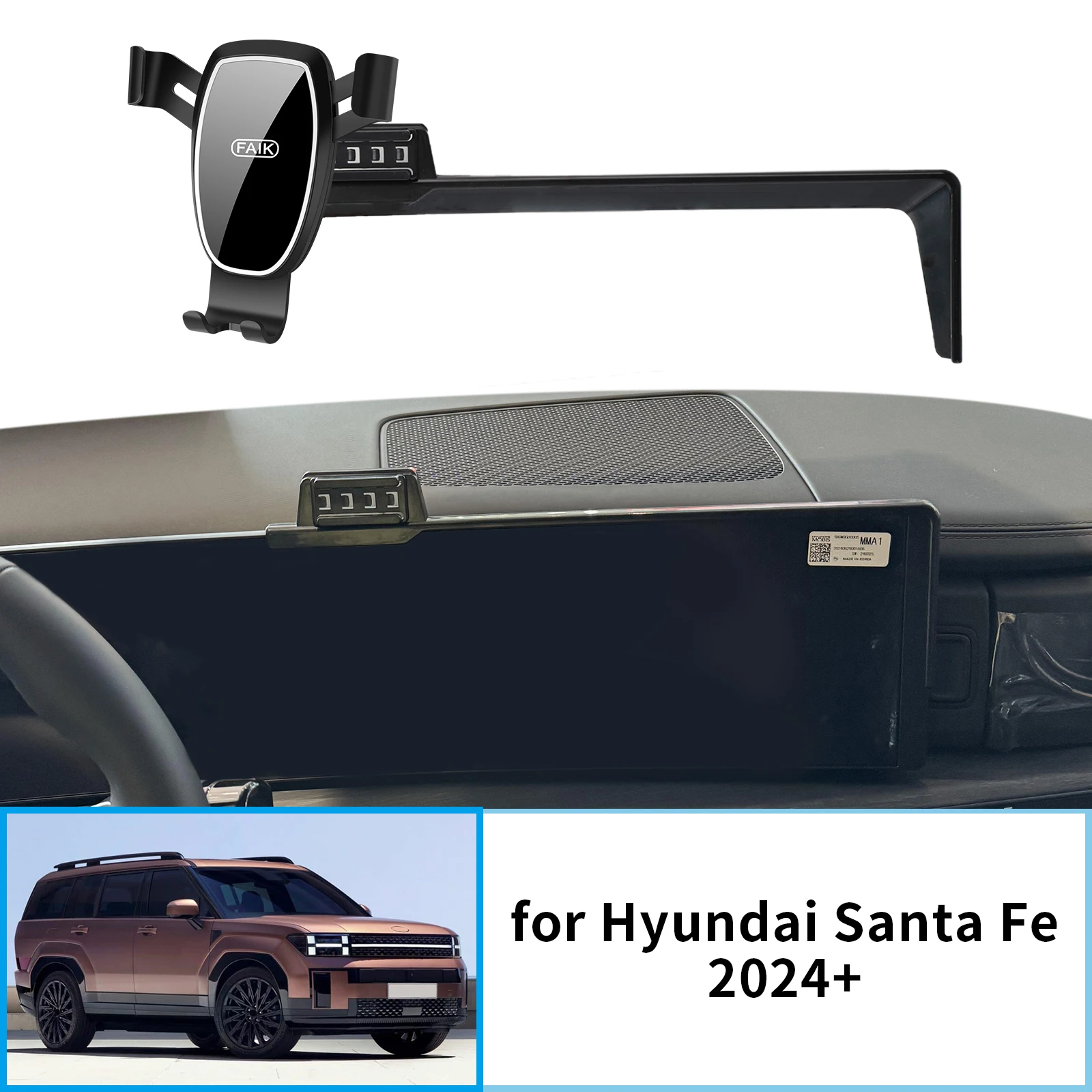 for Hyundai Santa Fe 2024 2025 Santafe GPS Bracket Navigation Stand Auto Accessories
for Hyundai Santa Fe 2024 2025 Santafe GPS Bracket Navigation Stand Auto Accessories