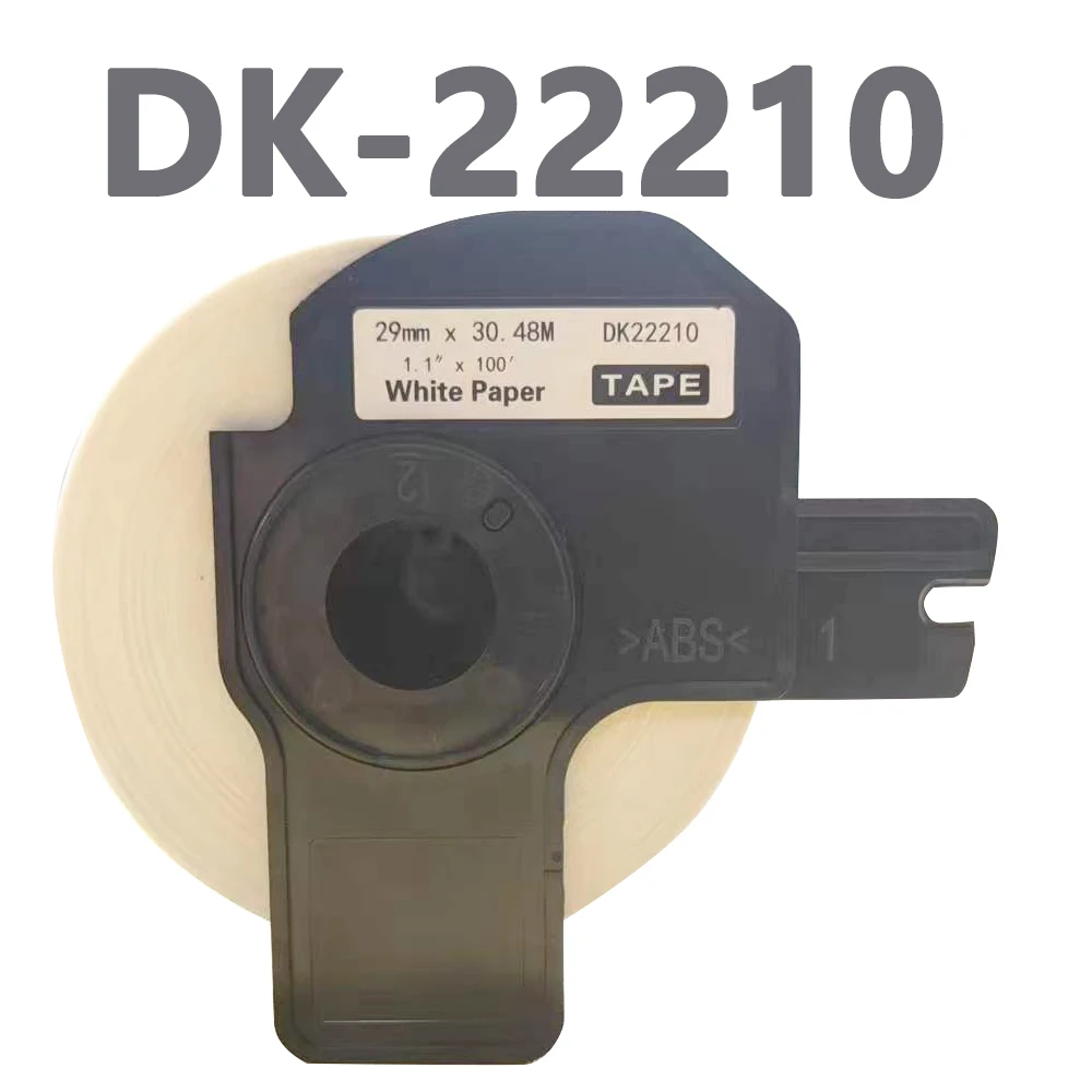 DK 22210 DK-22210 Thermal Label Rolls 29mm*30.48m Continuous Label 22210 Compatible for Brother QL Printer QL-500 QL-550 QL-570
DK 22210 DK-22210 Thermal Label Rolls 29mm*30.48m Continuous Label 22210 Compatible for Brother QL Printer QL-500 QL-550 QL-570