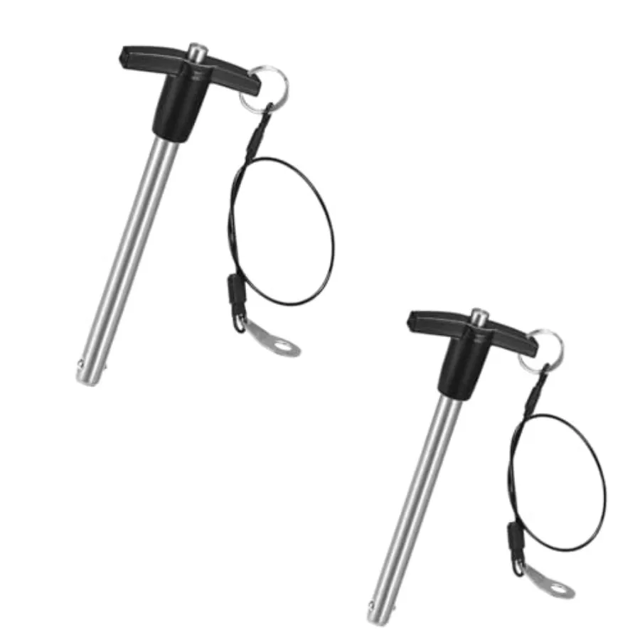 Pair of T Handle Lock Pins Stainless Steel 304 Push-Button Quick Release Pin Pin Dia 5/8in 6MM . Clamping Length 3/6in(80mm wit
Pair of T Handle Lock Pins Stainless Steel 304 Push-Button Quick Release Pin Pin Dia 5/8in 6MM . Clamping Length 3/6in(80mm wit