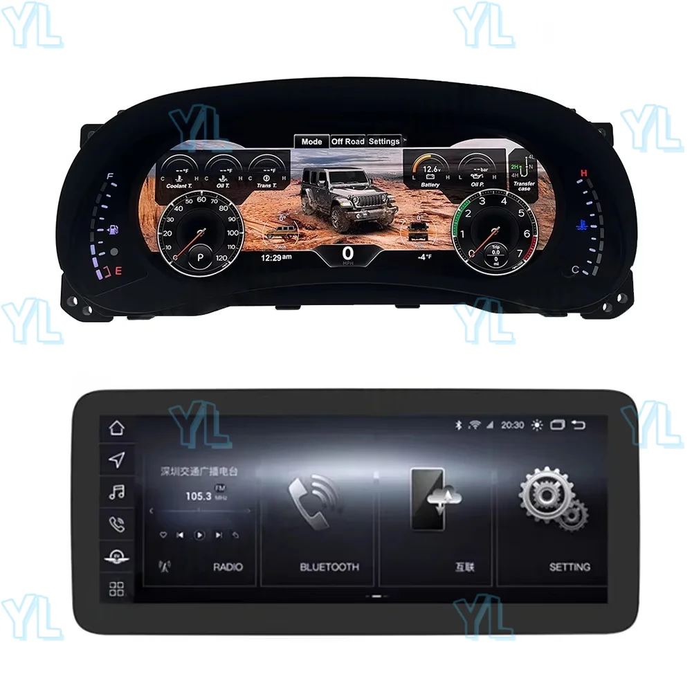 12.3 inches Screen Linux Car Digital Cluster Instrument Virtual CockPit For Jeep Wrangler JL 2018-2023 Android Car Radio Stereo
12.3 inches Screen Linux Car Digital Cluster Instrument Virtual CockPit For Jeep Wrangler JL 2018-2023 Android Car Radio Stereo