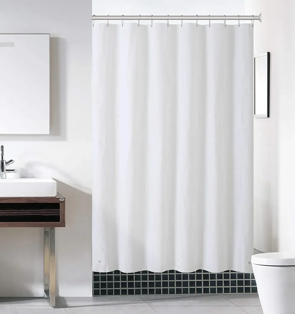 Solid Color Shower Curtain, Plain White Black Gray Brown Navy, Waterproof Polyester Bathroom Curtain with Hooks
Solid Color Shower Curtain, Plain White Black Gray Brown Navy, Waterproof Polyester Bathroom Curtain with Hooks