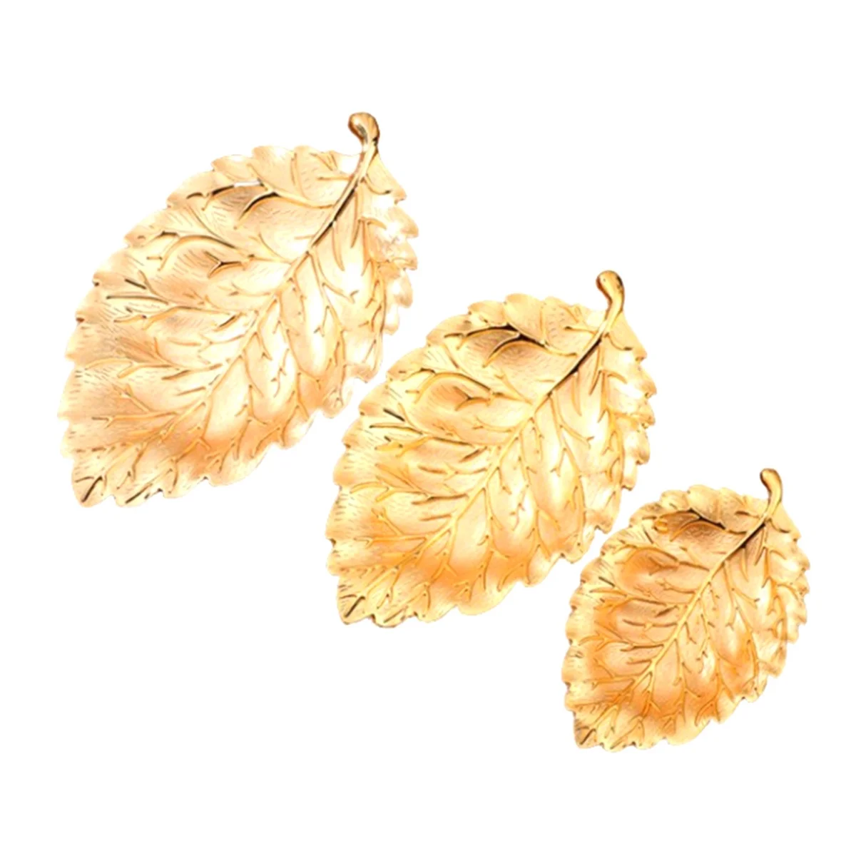 3PCS Leaf Texture Snack Plate Living Room Home Snack Tray Decorative Nut Plate Leaf Texture Alloy Crafts Snack Dish Gold
3PCS Leaf Texture Snack Plate Living Room Home Snack Tray Decorative Nut Plate Leaf Texture Alloy Crafts Snack Dish Gold