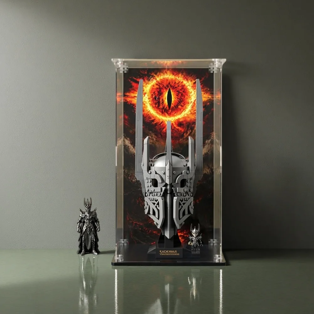 3mm Acrylic Dustproof Display Box for lego 11373 Sauron's Helmet Model Display Case Storage Box Organizer(Lego Set not Included)
3mm Acrylic Dustproof Display Box for lego 11373 Sauron's Helmet Model Display Case Storage Box Organizer(Lego Set not Included)