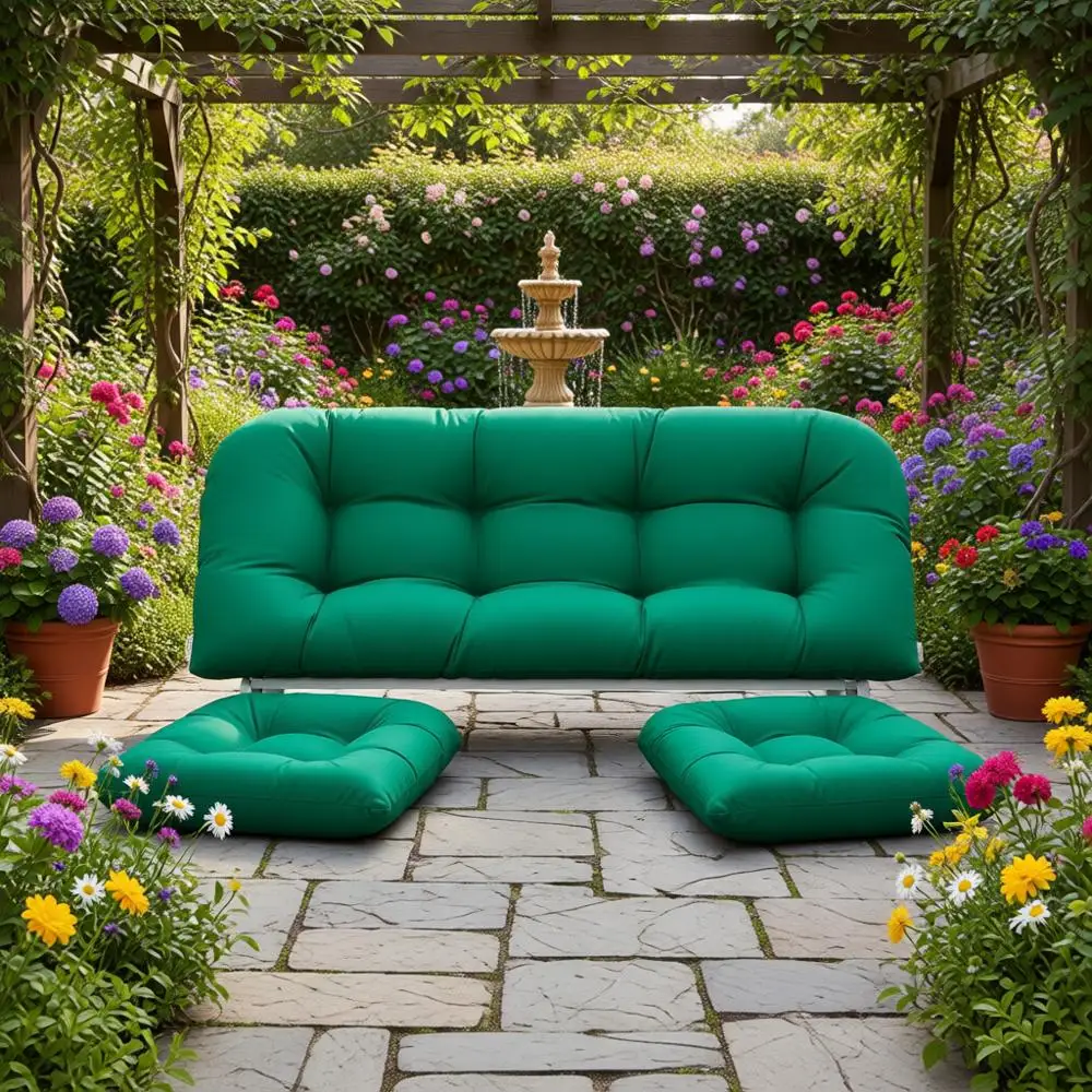 Набор из 3 водонепроницаемых подушек для уличной плетеной мебели – зеленый, включает 1 подушку для дивана и 2 U-образные подушки
Набор из 3 водонепроницаемых подушек для уличной плетеной мебели – зеленый, включает 1 подушку для дивана и 2 U-образные подушки