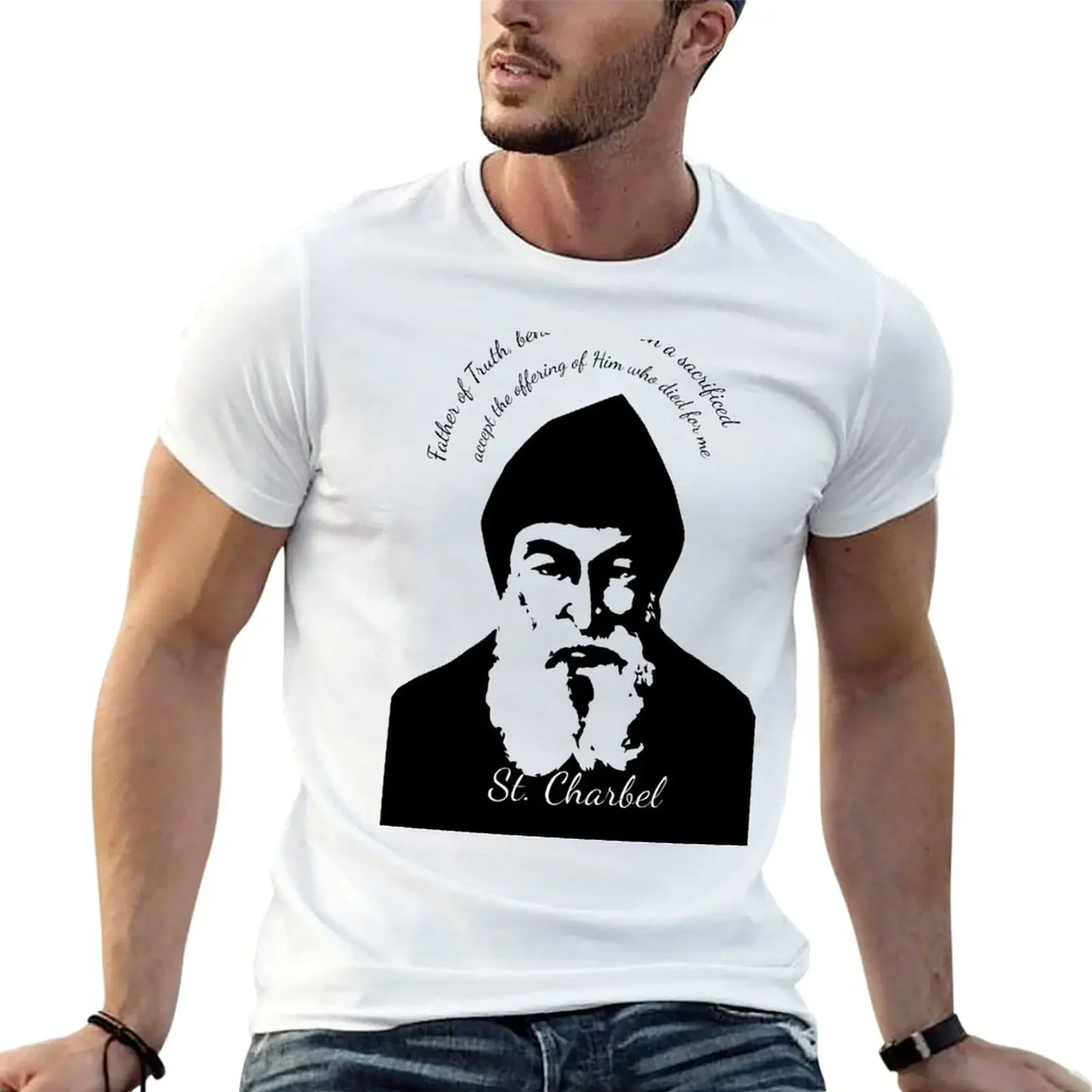 St. Charbel Makhlouf T-Shirt animal prinfor boys hippie clothes custom t shirt Short sleeve tee men
St. Charbel Makhlouf T-Shirt animal prinfor boys hippie clothes custom t shirt Short sleeve tee men