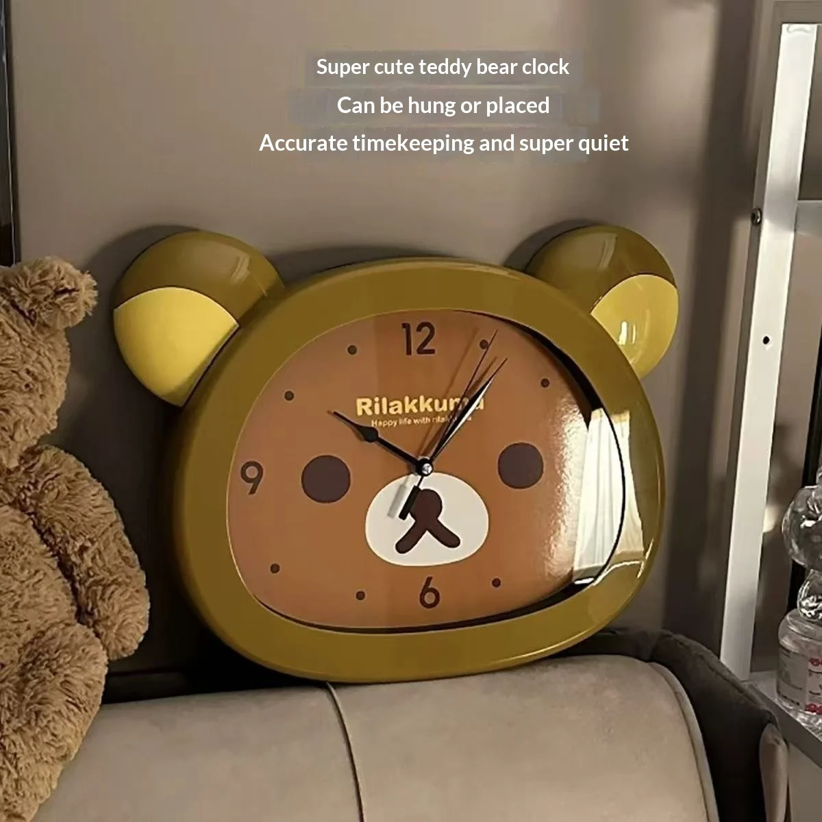 Cute Rilakkuma Anime Peripheral Wall Clock Alarm Clock Cartoon Silent Clock Living Room Bedroom Sweeping Second Quartz Clock
Cute Rilakkuma Anime Peripheral Wall Clock Alarm Clock Cartoon Silent Clock Living Room Bedroom Sweeping Second Quartz Clock