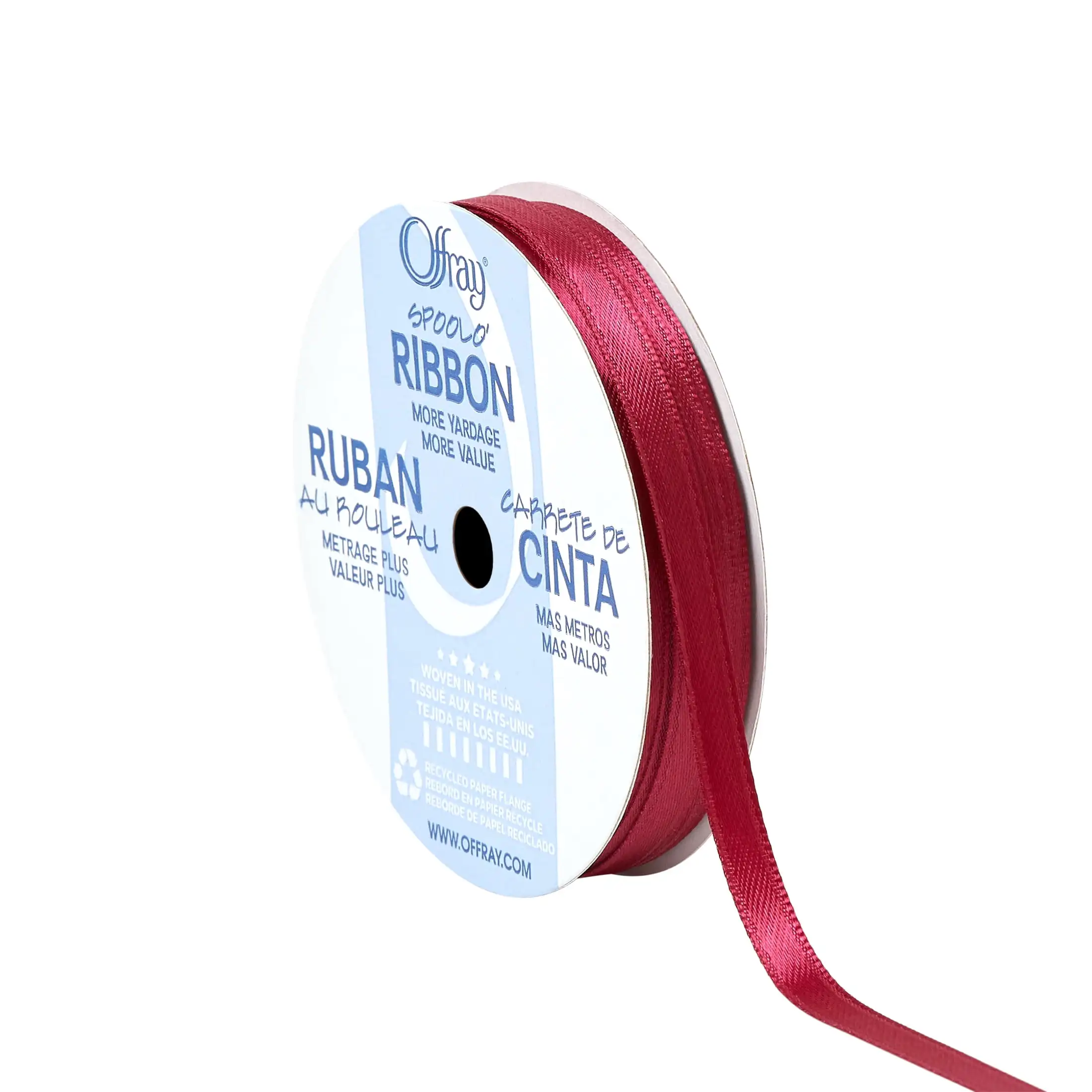 Ribbon, Wine Red Narrow Double Faced Satin Polyester Ribbon Size and Style Will Vary
Ribbon, Wine Red Narrow Double Faced Satin Polyester Ribbon Size and Style Will Vary