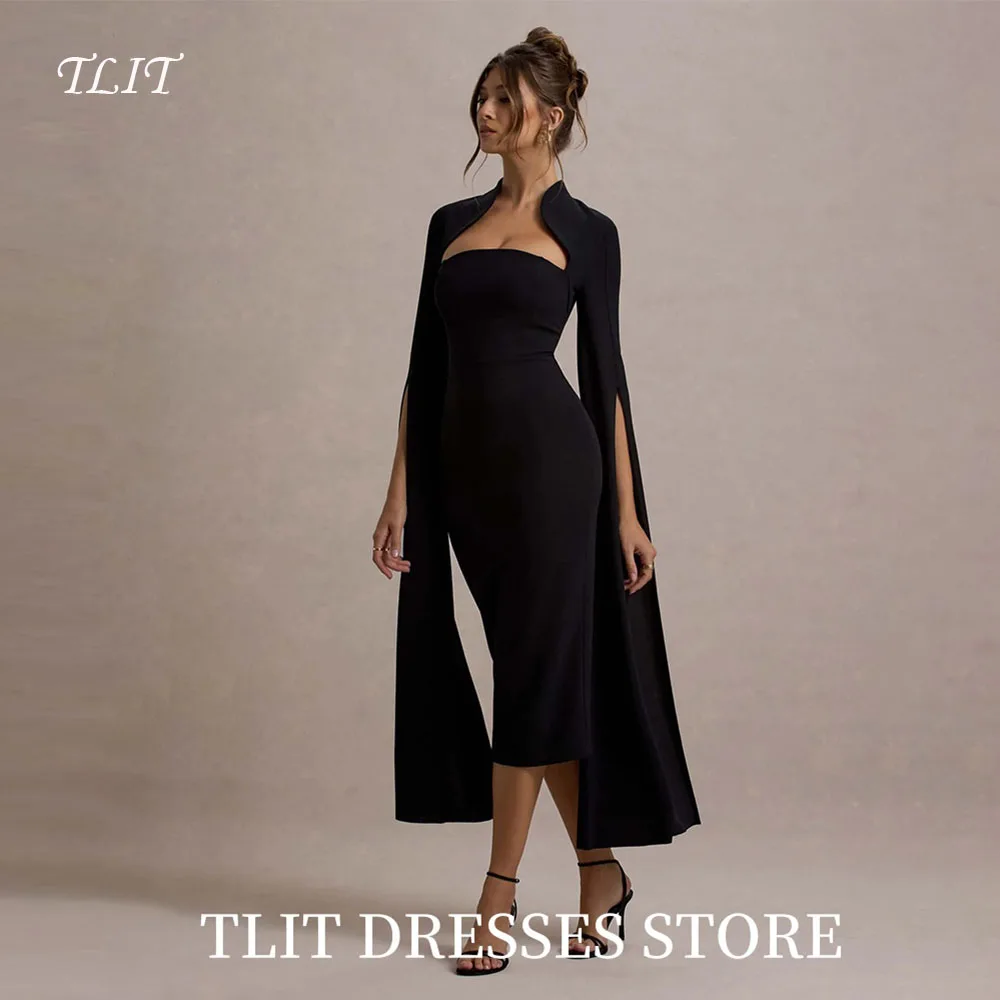 TLIT Sexy Satin Mermaid Evening Dresses Long Sleeves Prom Gowns Customized Party Dresses Customized vestidos de fiesta
TLIT Sexy Satin Mermaid Evening Dresses Long Sleeves Prom Gowns Customized Party Dresses Customized vestidos de fiesta