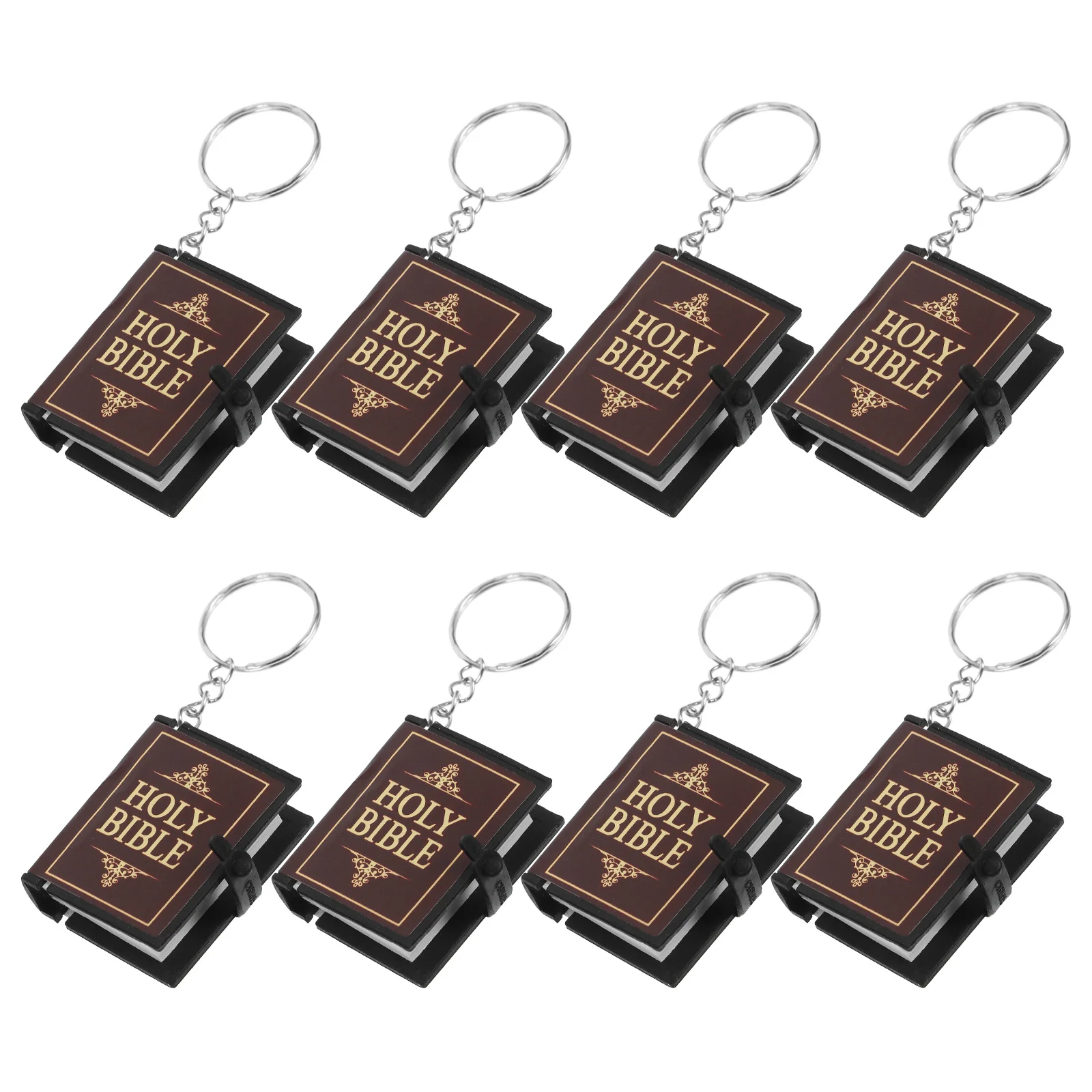 8pcs Mini Bible Keychain Religious Gifts Bible Book Pendant Key Ring PVC Metal Jesus Charms Bag Ornaments Sunday Presents Red
8pcs Mini Bible Keychain Religious Gifts Bible Book Pendant Key Ring PVC Metal Jesus Charms Bag Ornaments Sunday Presents Red