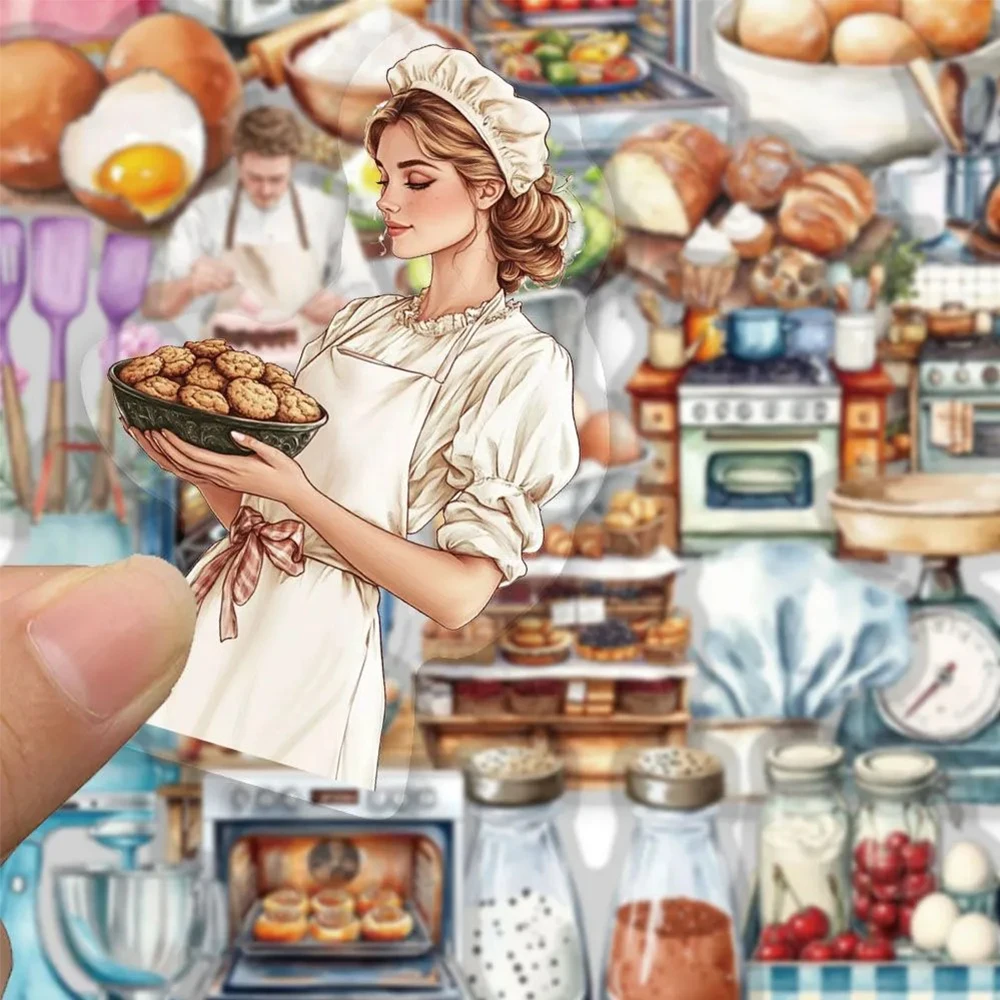 10/30/50pcs Transparent Cartoon Baking Bread Stickers Cute Aesthetic Decals DIY Skateboard Notebook Waterproof Graffiti Sticker
10/30/50pcs Transparent Cartoon Baking Bread Stickers Cute Aesthetic Decals DIY Skateboard Notebook Waterproof Graffiti Sticker