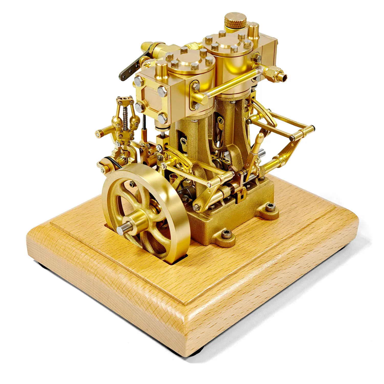 M30 Vertical Two-cylinder Steam Engine Model Brass Inline Double-Acting Reciprocating Engine Vintage Mini Retro Metal Toy
M30 Vertical Two-cylinder Steam Engine Model Brass Inline Double-Acting Reciprocating Engine Vintage Mini Retro Metal Toy