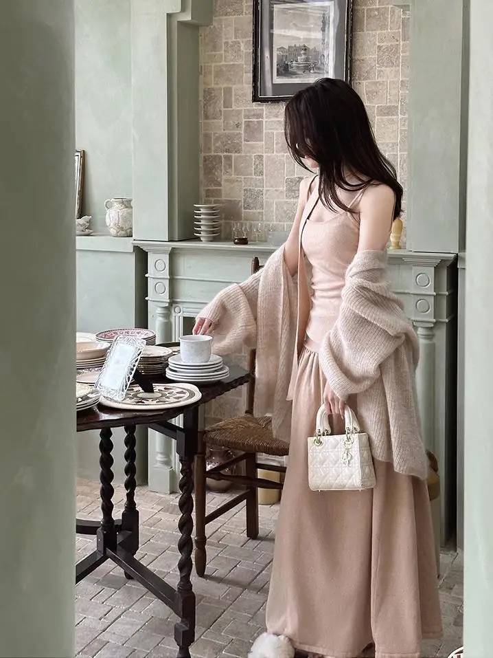 Lazy Feel Knitted Cardigan Sweater High Waist Skirt And Tank Top Tee Piece Set for Women Slim Fit Autumn Spring Faio...
Lazy Feel Knitted Cardigan Sweater High Waist Skirt And Tank Top Tee Piece Set for Women Slim Fit Autumn Spring Faio...