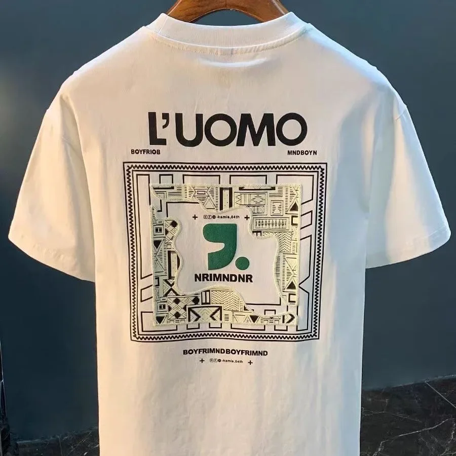 2025 America Trend Brand Men's Fashion T Shirt Print Loose Casual Sport Round Neck Short Sleeve Pure Cotton Unisex Kind T-shirt
2025 America Trend Brand Men's Fashion T Shirt Print Loose Casual Sport Round Neck Short Sleeve Pure Cotton Unisex Kind T-shirt