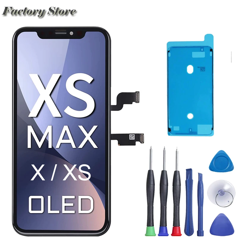For iPhone X XS Xs Max Screen Replacement LCD Touch Screen Display Digitizer Repair Kit Assembly with Complete Repair Tools
For iPhone X XS Xs Max Screen Replacement LCD Touch Screen Display Digitizer Repair Kit Assembly with Complete Repair Tools