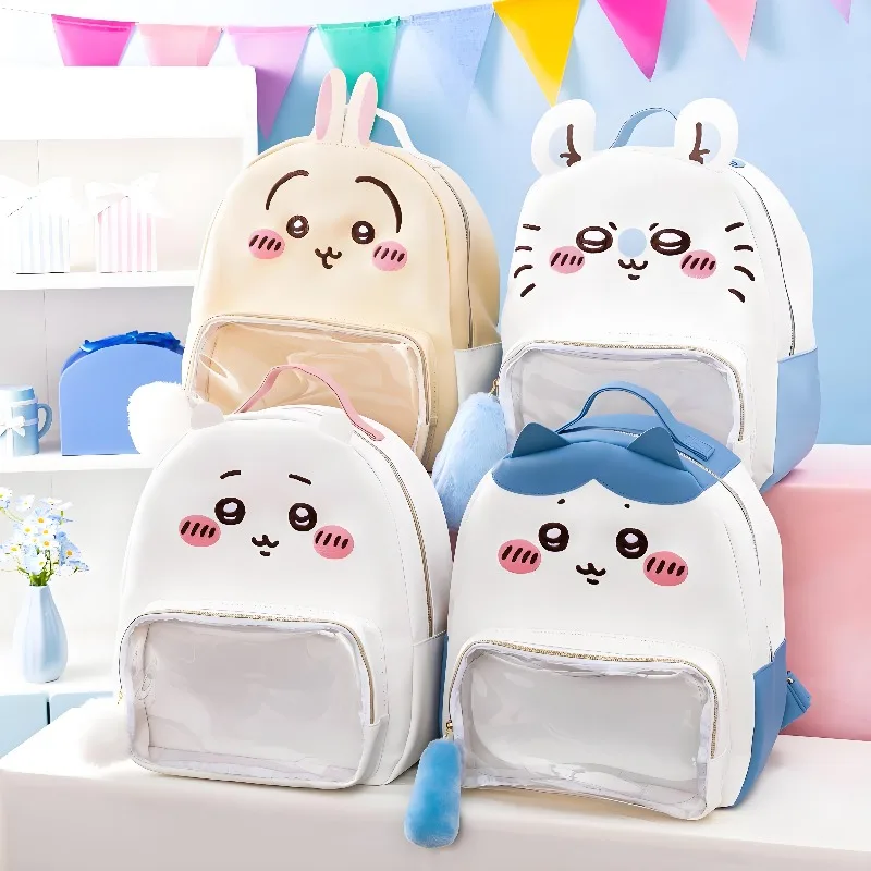 Chilkawa Backpack Hachiware Cartoon Cute Toy Display Transparent Compartment Children Student Outdoor Portable Schoolbag Gift
Chilkawa Backpack Hachiware Cartoon Cute Toy Display Transparent Compartment Children Student Outdoor Portable Schoolbag Gift