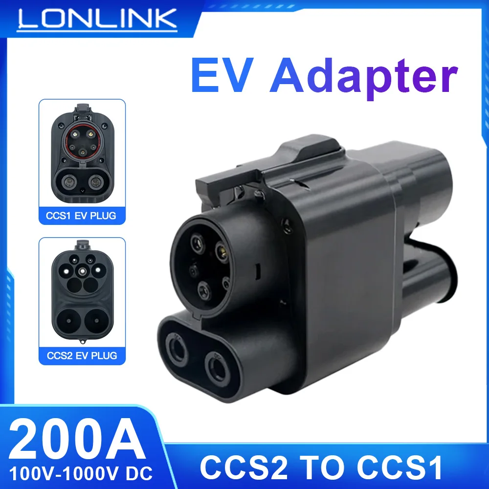 DC EV Charger Adaptor CCS2 To CCS1 50-250A 1000V Fast Charging For Eletric Vehicle Converter PHEV Cars Not applicable to BMW i3
DC EV Charger Adaptor CCS2 To CCS1 50-250A 1000V Fast Charging For Eletric Vehicle Converter PHEV Cars Not applicable to BMW i3
