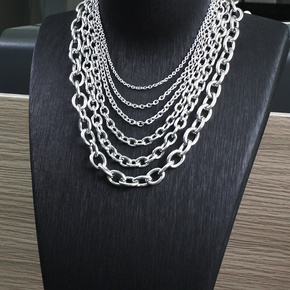 JHJT Cross O Chain Necklace for Men Women Hip Hop Stainless Steel Necklace Unisex Accessoires 2.5MM 3MM 4MM 6MM 8MM Wholesale
JHJT Cross O Chain Necklace for Men Women Hip Hop Stainless Steel Necklace Unisex Accessoires 2.5MM 3MM 4MM 6MM 8MM Wholesale