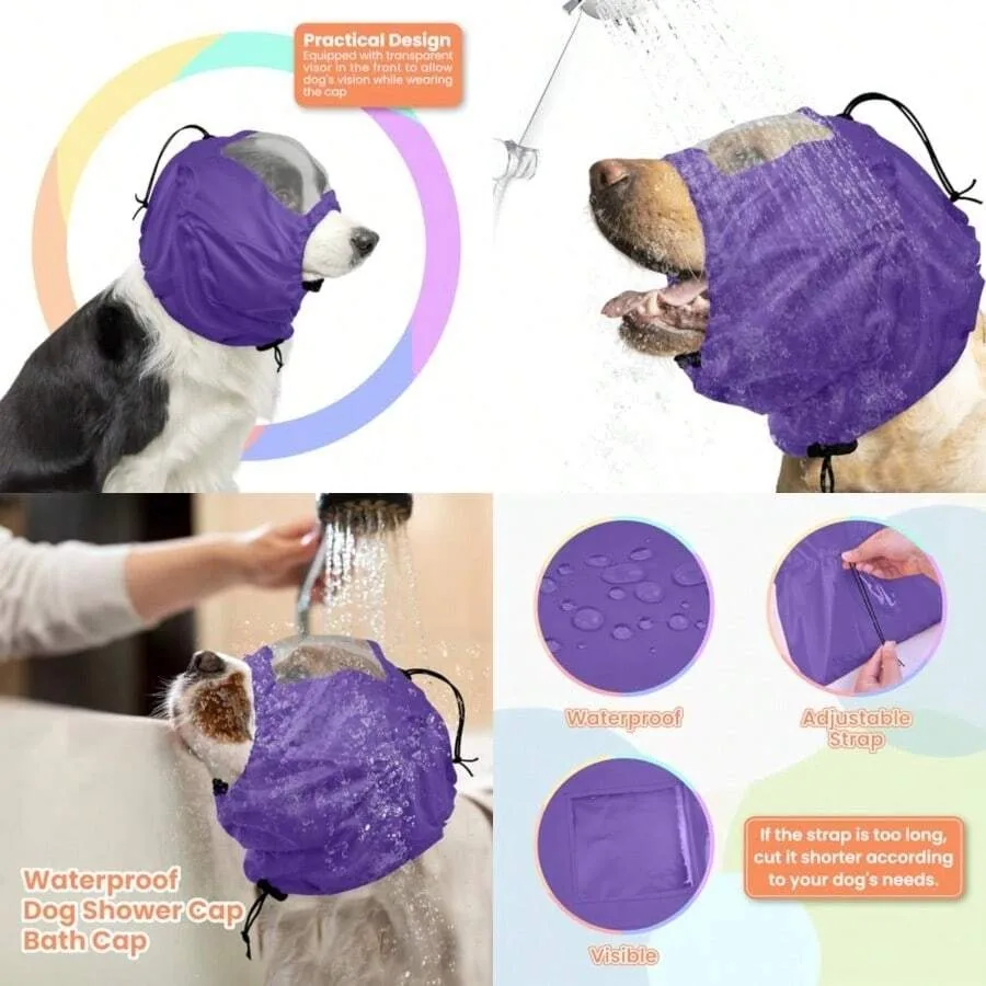 Adjustable Shower Caps For Dogs Ears Dog Ear Covers For Bath Shower Cap Reusable Waterproof Ear Covers For Dogs Dog Ear Protect
Adjustable Shower Caps For Dogs Ears Dog Ear Covers For Bath Shower Cap Reusable Waterproof Ear Covers For Dogs Dog Ear Protect