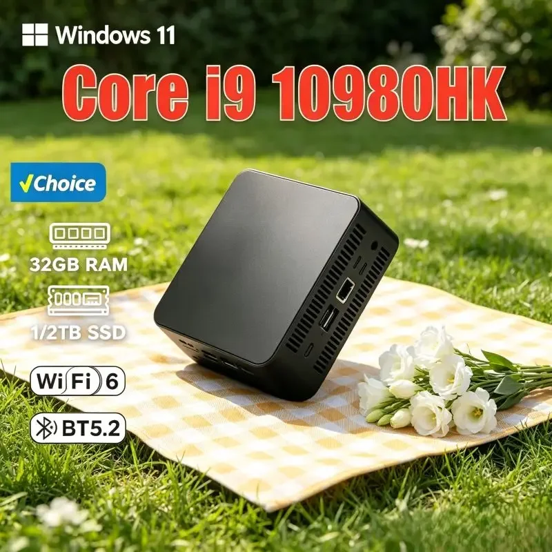 Mini PC Core I9 10980HK ,Windows 11,16GB SSD,WiFi6,BT5.2,4K HD, Durable Reliable, Works Across Office Scenarios and Daily Home
Mini PC Core I9 10980HK ,Windows 11,16GB SSD,WiFi6,BT5.2,4K HD, Durable Reliable, Works Across Office Scenarios and Daily Home