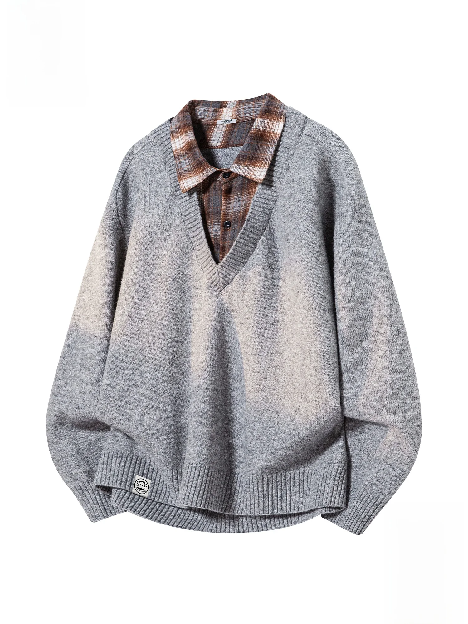 PaulFrank Winter Plaid Splicing Collar Loose Casual Knitted Sweater for Men Warm Regular Length Long Sve Polyester Blend
PaulFrank Winter Plaid Splicing Collar Loose Casual Knitted Sweater for Men Warm Regular Length Long Sve Polyester Blend