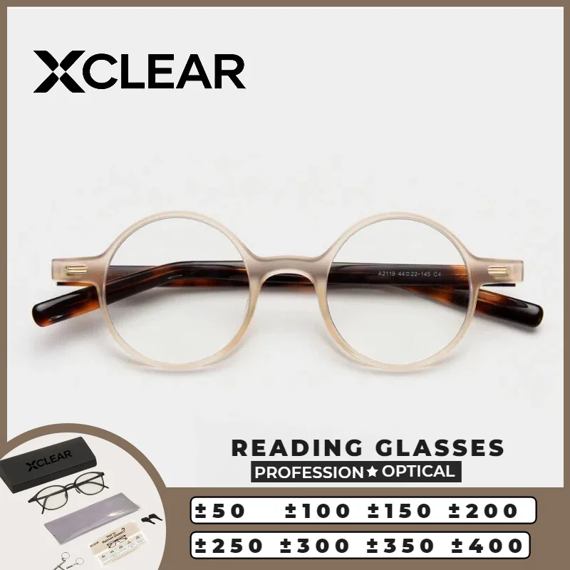 XCLEAR Reading Glasses Retro Round Small Classic Business Casual Lightweight Anti Blue Light UV400 Scratch Resistant Protective
XCLEAR Reading Glasses Retro Round Small Classic Business Casual Lightweight Anti Blue Light UV400 Scratch Resistant Protective