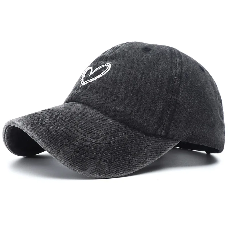 Solid Washed Cotton Baseball Cap for Men Women Love Heart Embroidery Snapback Caps Fashion Outdoor Sport Vintag Visor Dad Hat
Solid Washed Cotton Baseball Cap for Men Women Love Heart Embroidery Snapback Caps Fashion Outdoor Sport Vintag Visor Dad Hat