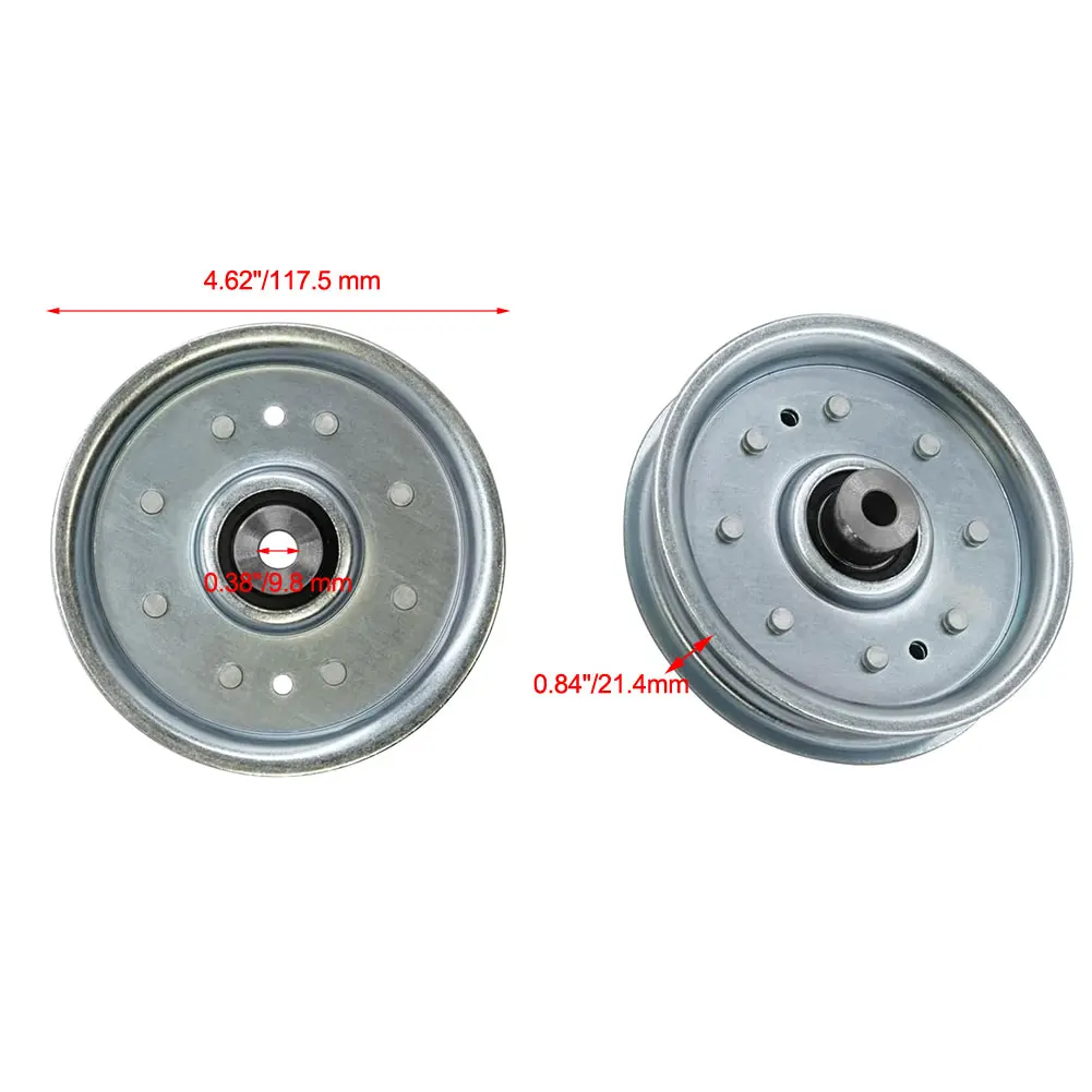 AM119553 Drive Idler Pulley Compatible With 717A 717E 727A 7G18 7H17 7H19 For F510 F525 Lawn Mower Repair Replacement Parts
AM119553 Drive Idler Pulley Compatible With 717A 717E 727A 7G18 7H17 7H19 For F510 F525 Lawn Mower Repair Replacement Parts