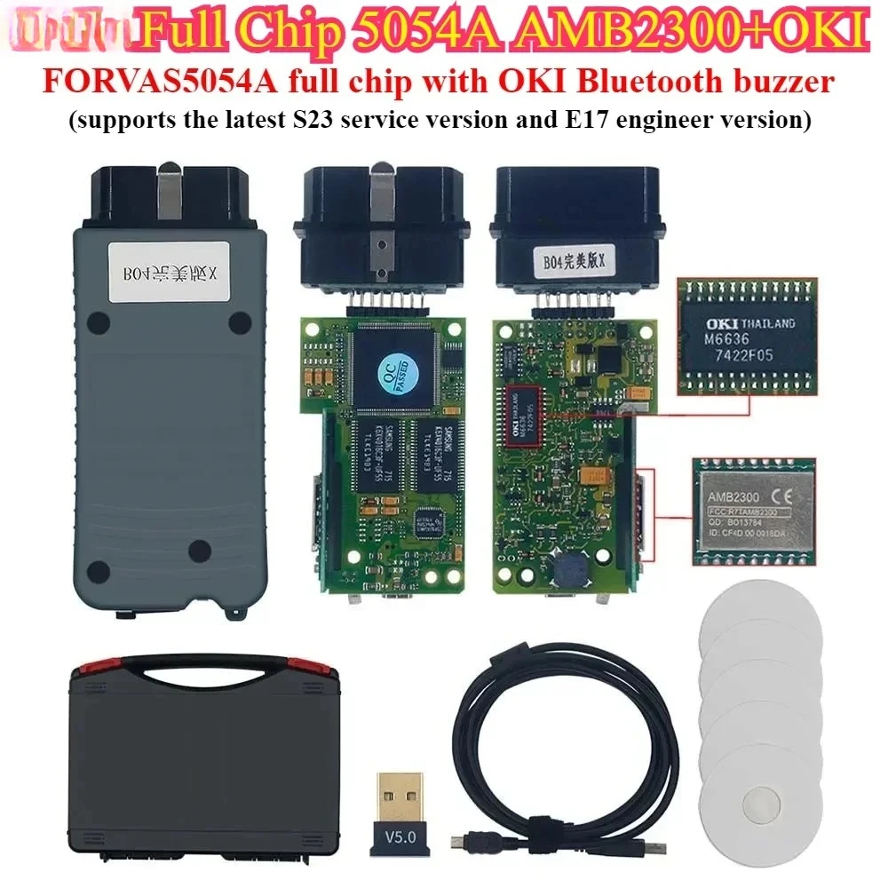 NEW 5054A ForVAS5054A Full-chip 0DIS 7.2.1 with OKI for V-W Au-i Sk-da Diagnostic Tool Instrument More stable than 6154A upgrade
NEW 5054A ForVAS5054A Full-chip 0DIS 7.2.1 with OKI for V-W Au-i Sk-da Diagnostic Tool Instrument More stable than 6154A upgrade
