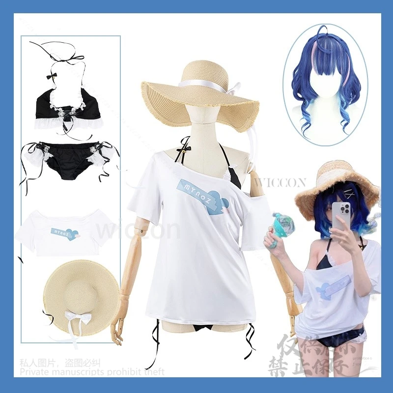 VTuber Amane Cosplay Tama Amiya Swimsuit Set Swimsuit Wig Anime Game Outfit for Summer Beach Party Halloween Conventions
VTuber Amane Cosplay Tama Amiya Swimsuit Set Swimsuit Wig Anime Game Outfit for Summer Beach Party Halloween Conventions