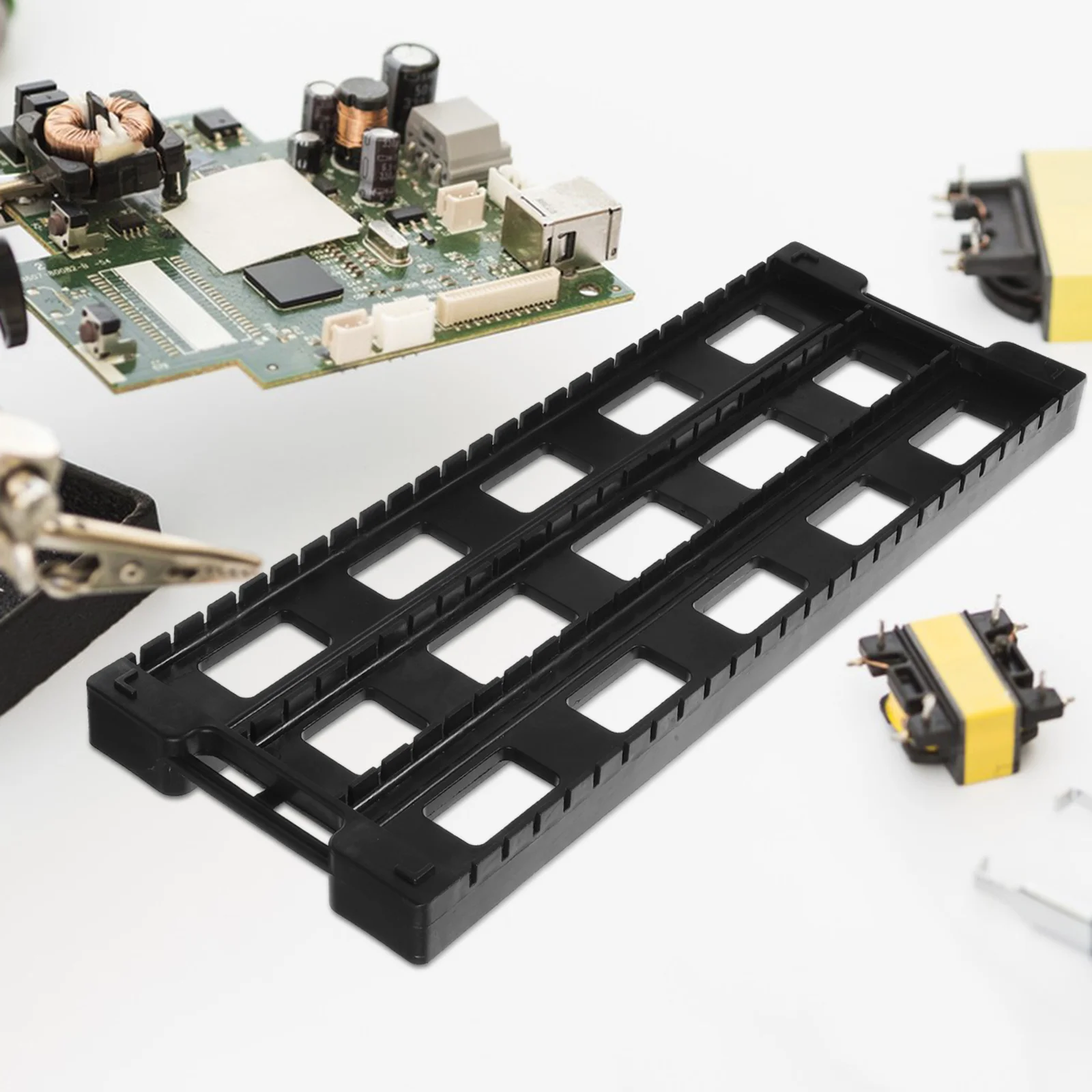 Circuit Board Bracket Storage Stand Anti-static Bar Turnover Racks PCB Holder Drying
Circuit Board Bracket Storage Stand Anti-static Bar Turnover Racks PCB Holder Drying