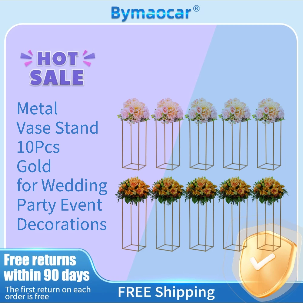 Metal Vase Stand 10Pcs Gold Solid Color Modern Round Rectangular Detachable Multipurpose for Wedding Party Event Decorations
Metal Vase Stand 10Pcs Gold Solid Color Modern Round Rectangular Detachable Multipurpose for Wedding Party Event Decorations